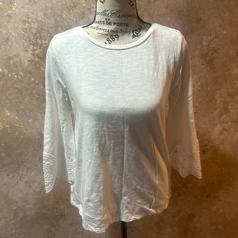 Loft White Top XS NWT